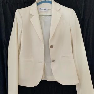 Calvin Klein Off White Blazer